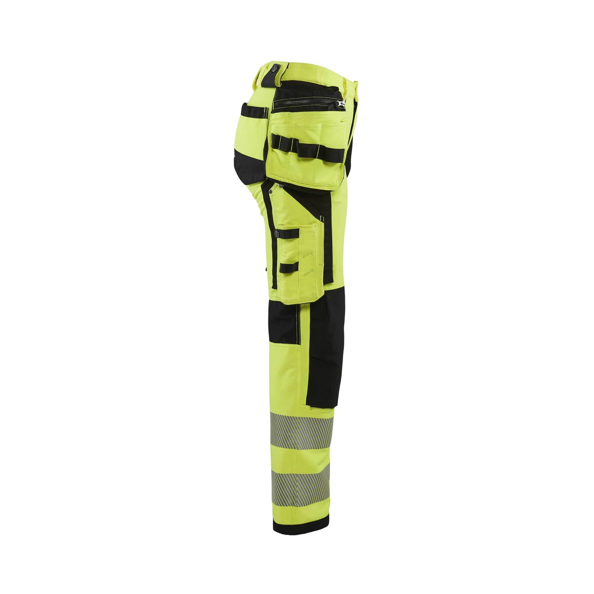 BLAKLADER 71971642 | Women's Hi Vis trousers with 4 way stretch Hi Vis Reflective Work Trousers Women - Water Repellent