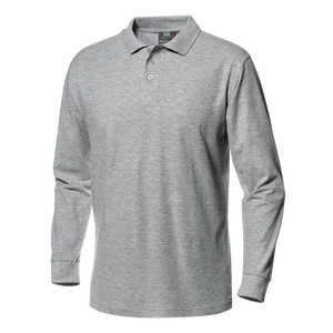 SIR SAFETY PIQUET polo long sleeve Long Sleeve Work Polo MEN - 100% Cotton