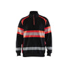 BLAKLADER 35531158 Hi Vis Sweater Hi Vis Reflective Half-zip Work Sweatshirt MEN - 100% Cotton