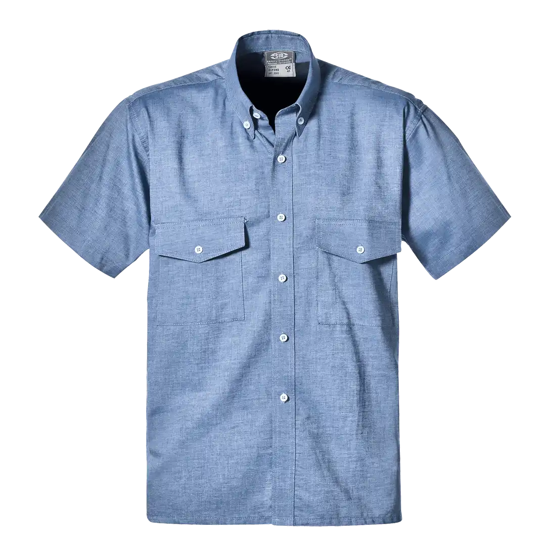 SIR SAFETY OXFORD Short Sleeve Work Shirt MEN - 100% Cotton