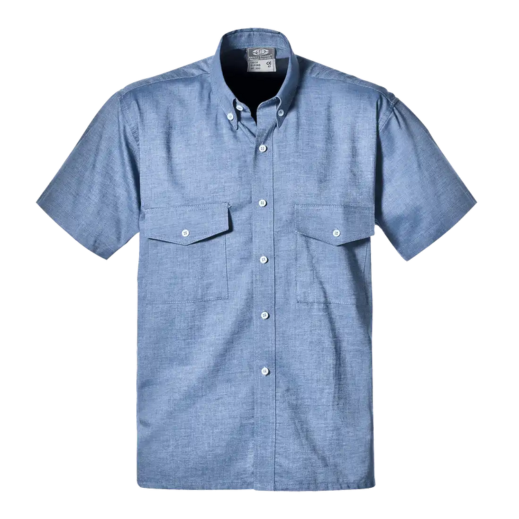 SIR SAFETY OXFORD Short Sleeve Work Shirt MEN - 100% Cotton