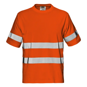 SIR SAFETY LIGHT MISTRAL Warnschutz Reflektierendes Kurzarm-Arbeits-T-Shirt HERREN - 55% Baumwolle
