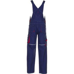 Planam Basalt Latzhose marine/rot 102 marine/rot - Produktbild ohne Model