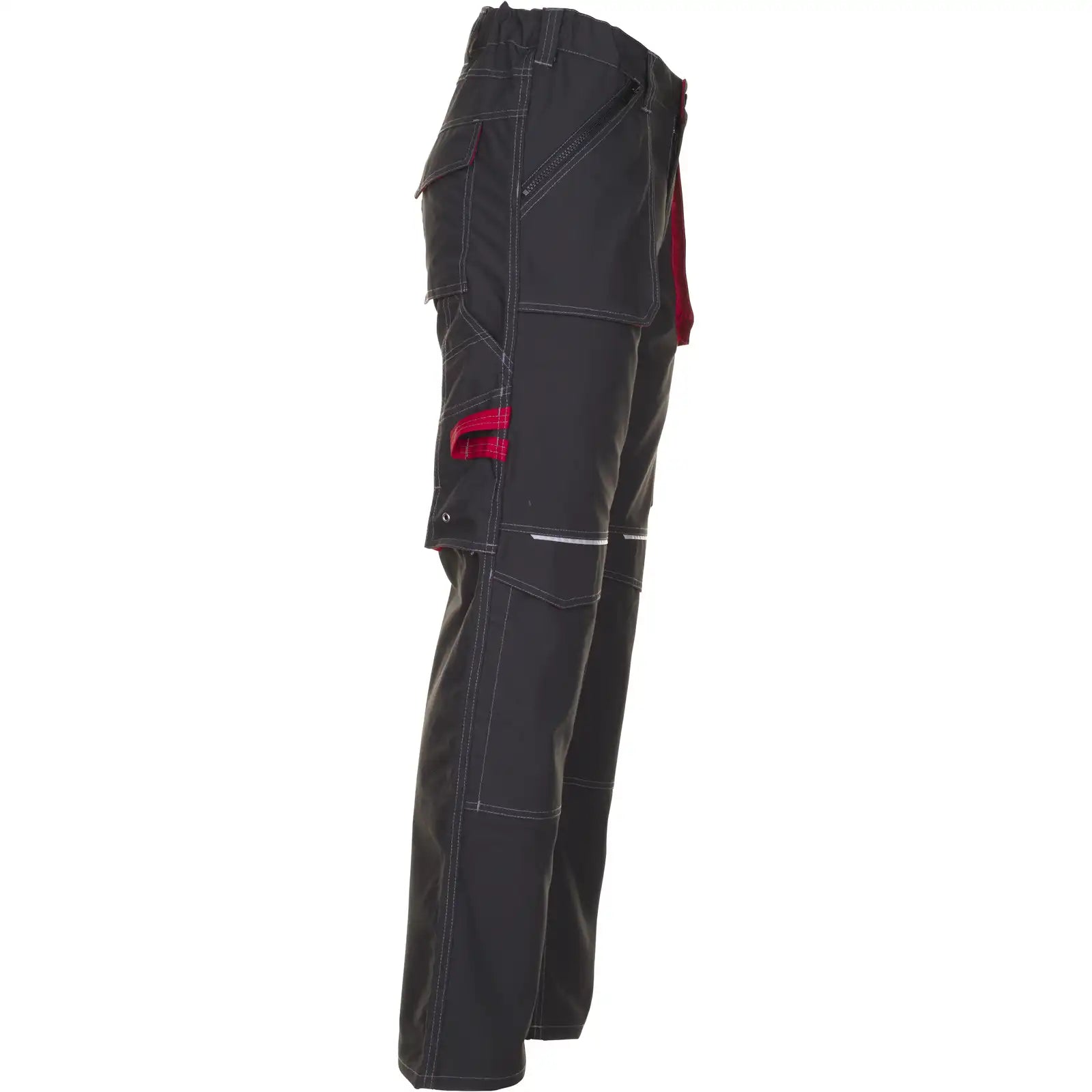 Planam Basalt Bundhose anthrazit/rot 102 anthrazit/rot - Produktbild ohne Model