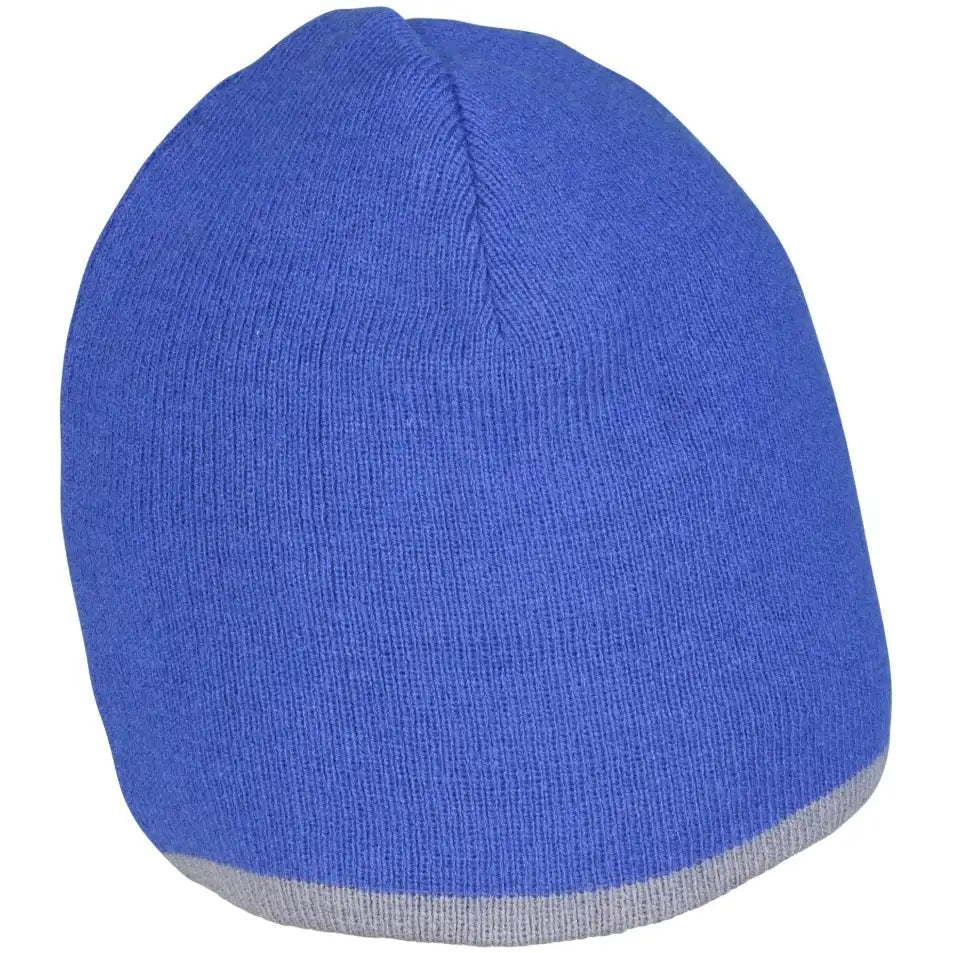 Planam Zubehör Strickmütze 2-farbig kornblumenblau/zink Universalgröße kornblumenblau/zink - Produktbild ohne Model
