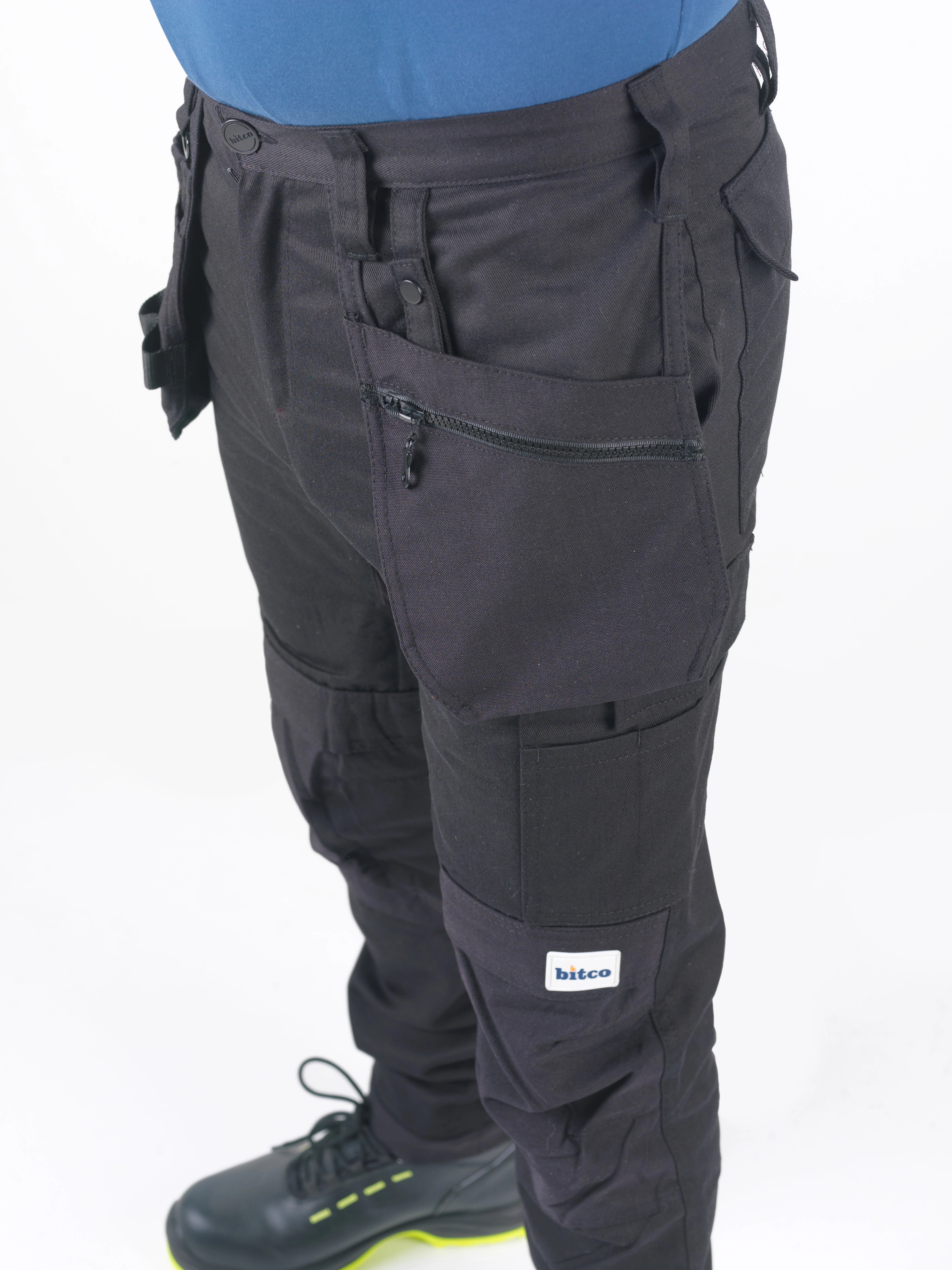 BITCO RIJN Stretch Work Trouser – Durable, Water and Oil Repellent,  Reinforced with CORDURA®