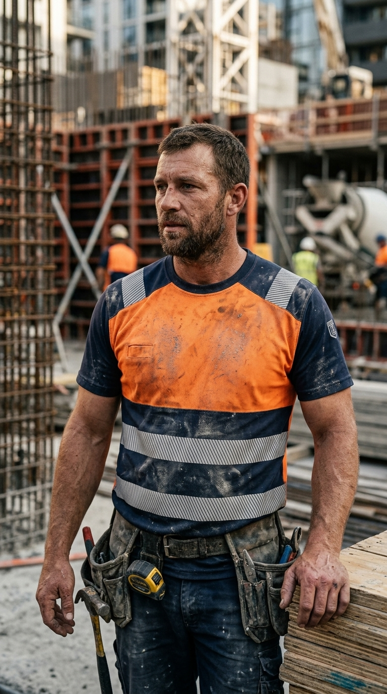 SIR SAFETY CONTRAST Hi Vis Reflective Short Sleeve Work T-Shirt MEN - EN ISO 20471 Class 1