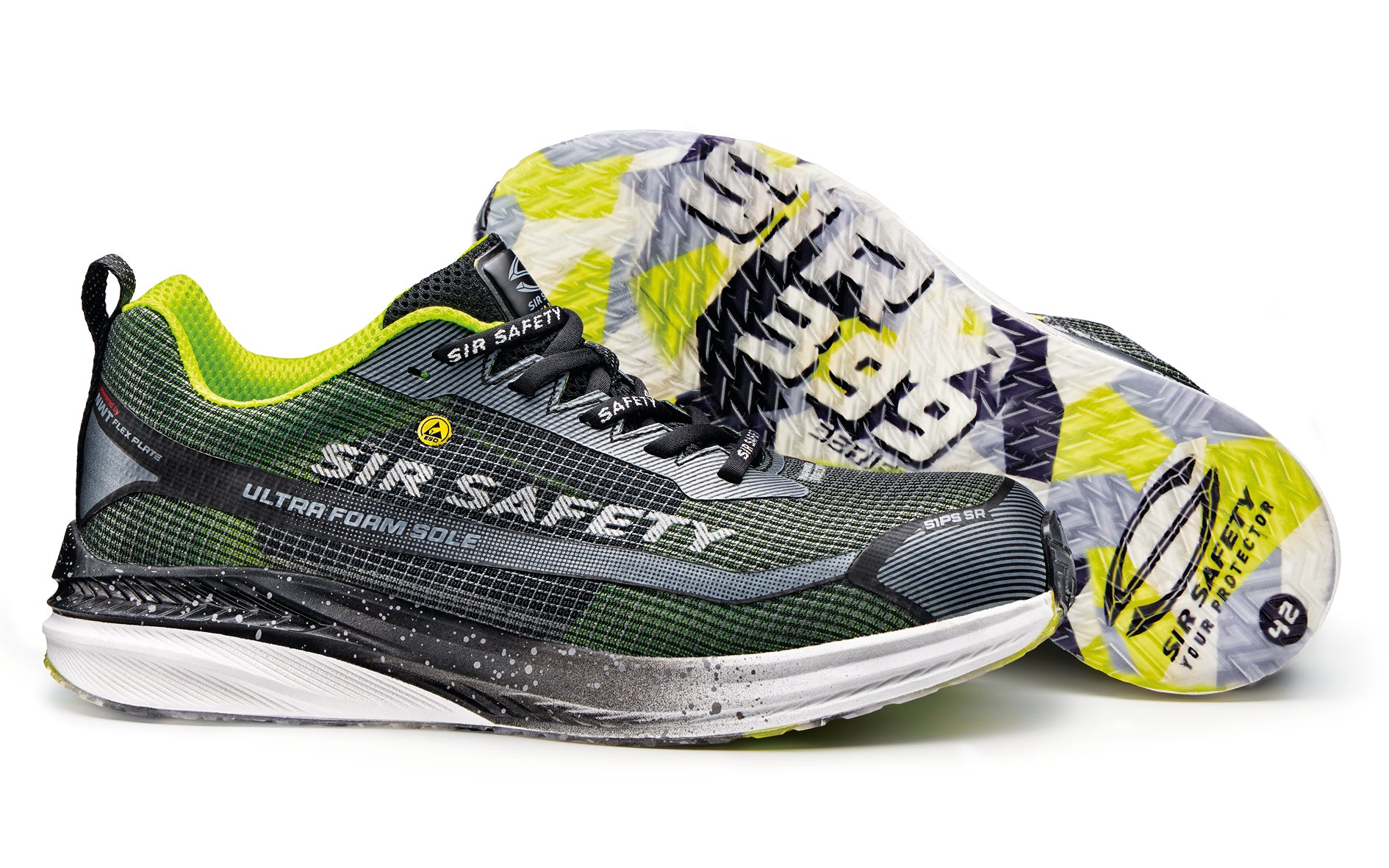 SIR SAFETY EXOTIC Safety Shoes S1PS SR MEN Work Shoe - Nano Fibreglass Toe & NWT Midsole