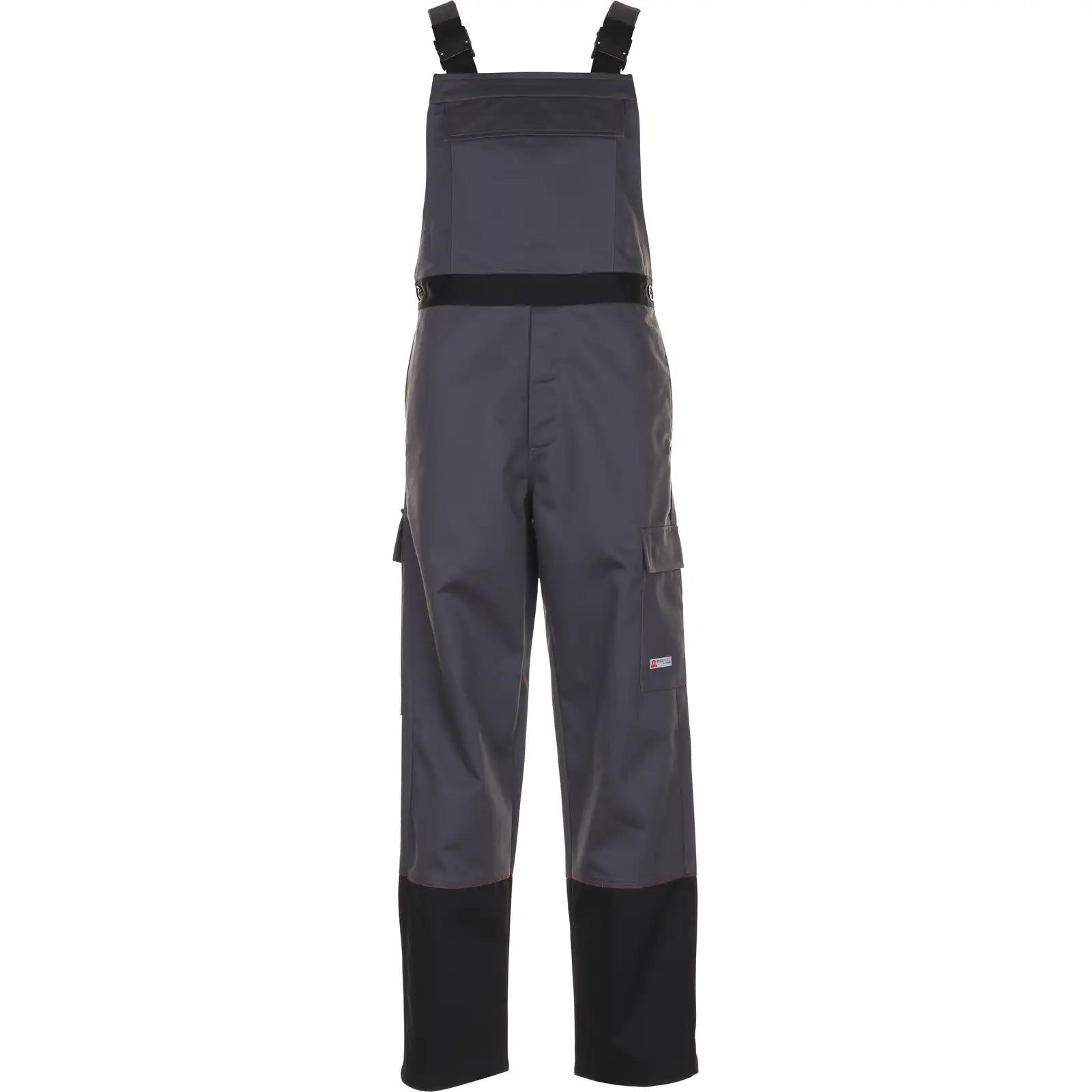 Planam Weld Shield Latzhose grau/schwarz 102 grau/schwarz - Vorschaubild