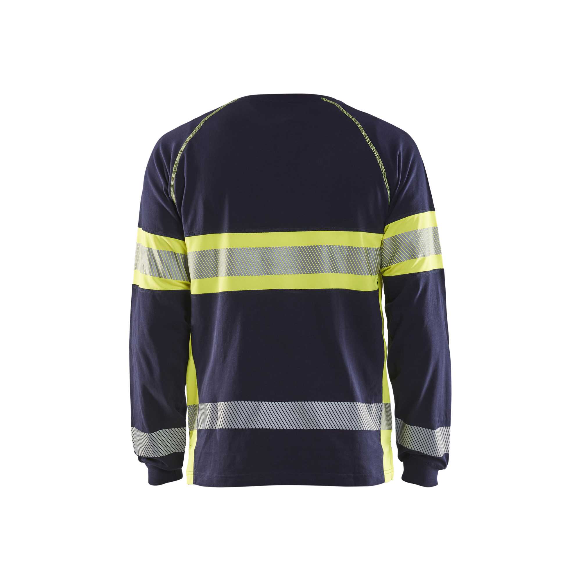 BLAKLADER 35101030 Hi Vis Long Sleeved T Shirt Hi Vis Reflective Long Sleeve Work T-Shirt MEN - 100% Cotton