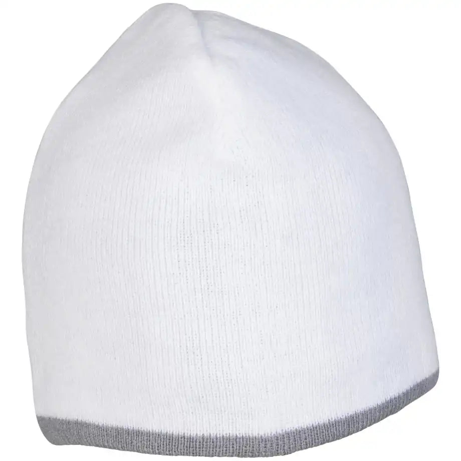 Planam Zubehör Strickmütze 2-farbig weiß/zink Universalgröße weiß/zink - Produktbild ohne Model