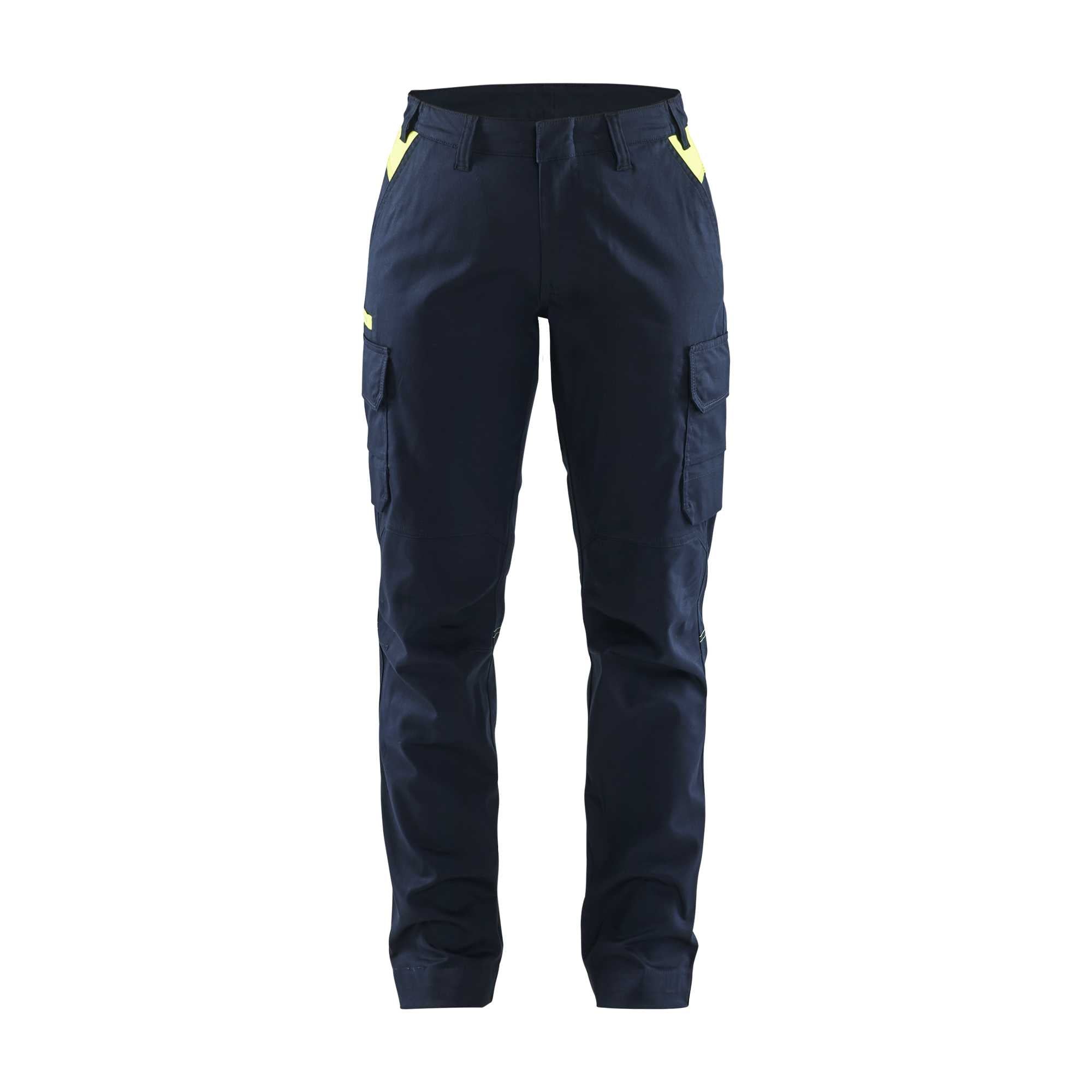 BLAKLADER 71441832 Women's industry trousers stretch Hi Vis Reflective Work Trousers Women - twill fabric