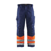 BLAKLADER 18621811 | Hi Vis Winter Trousers Hi Vis Reflective Work Trousers Men - Insulated Lining