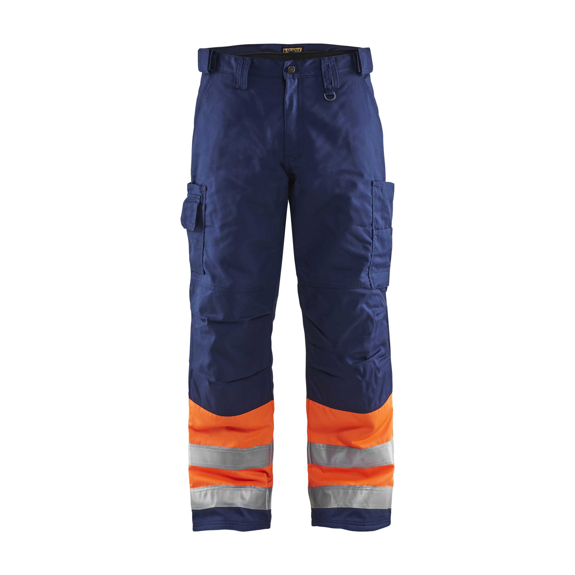 BLAKLADER 18621811 | Hi Vis Winter Trousers Hi Vis Reflective Work Trousers Men - Insulated Lining