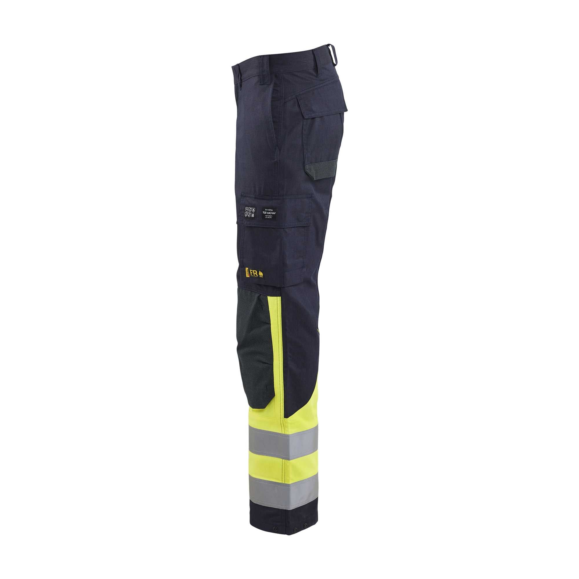 BLAKLADER 14881512 Multinorm Inherent trousers Hi Vis Reflective Work Trousers Men - Ripstop Fabric