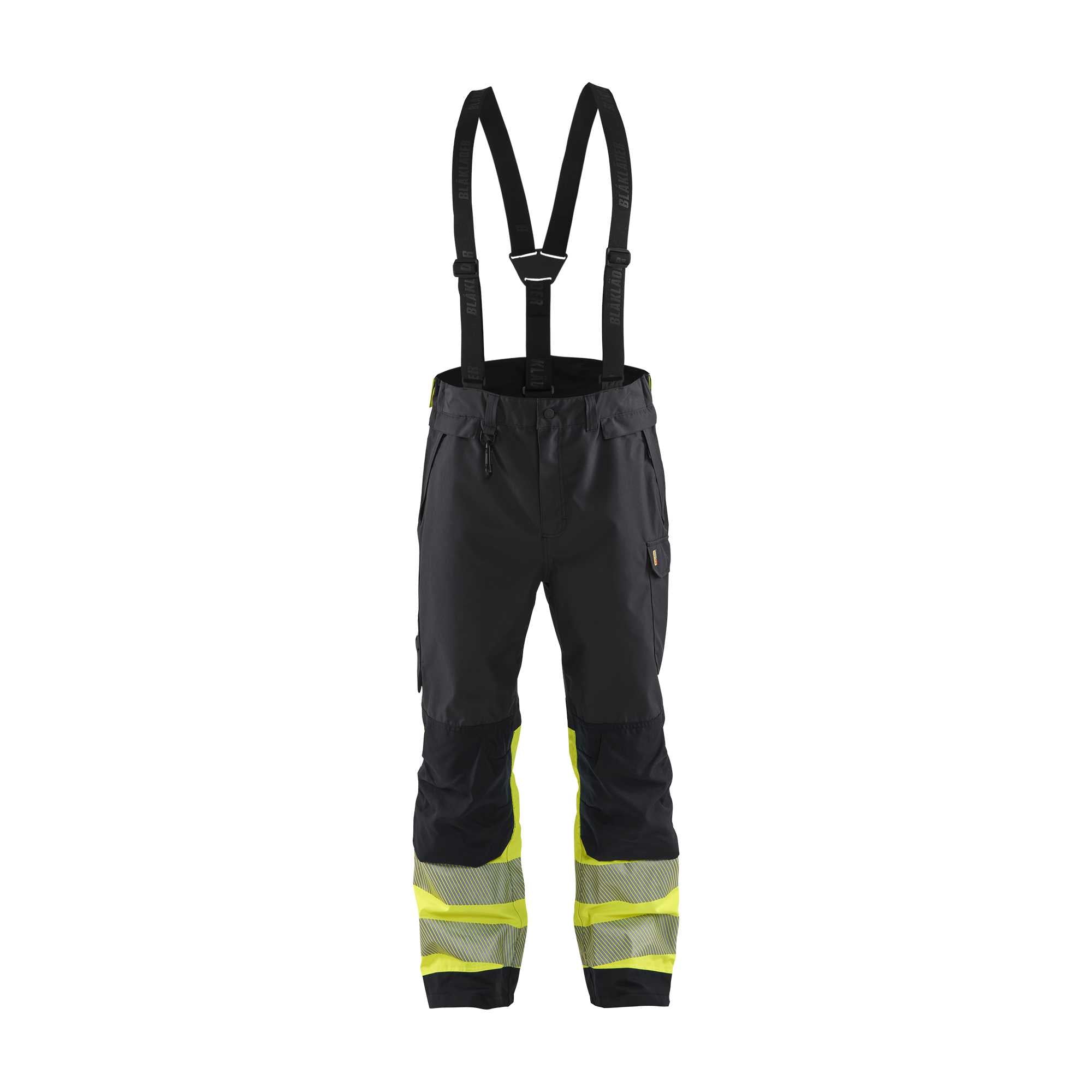 BLAKLADER 18771977 | Hi Vis Shell Trousers Hi Vis Reflective Work Trousers Men - Waterproof