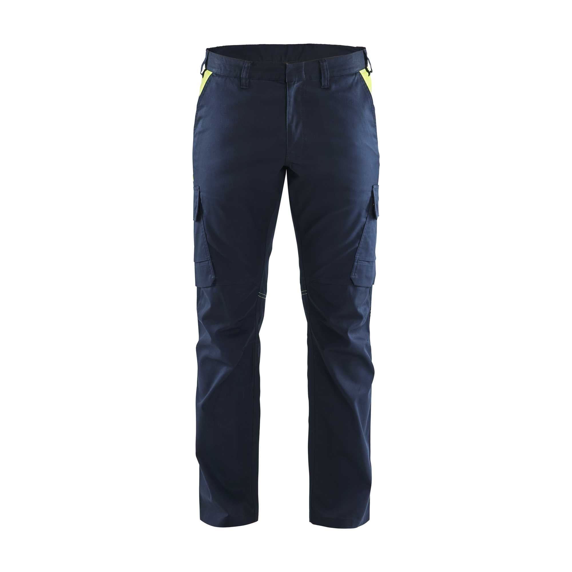 BLAKLADER 14441832 | Industry trousers stretch Hi Vis Reflective Work Trousers Men - twill fabric