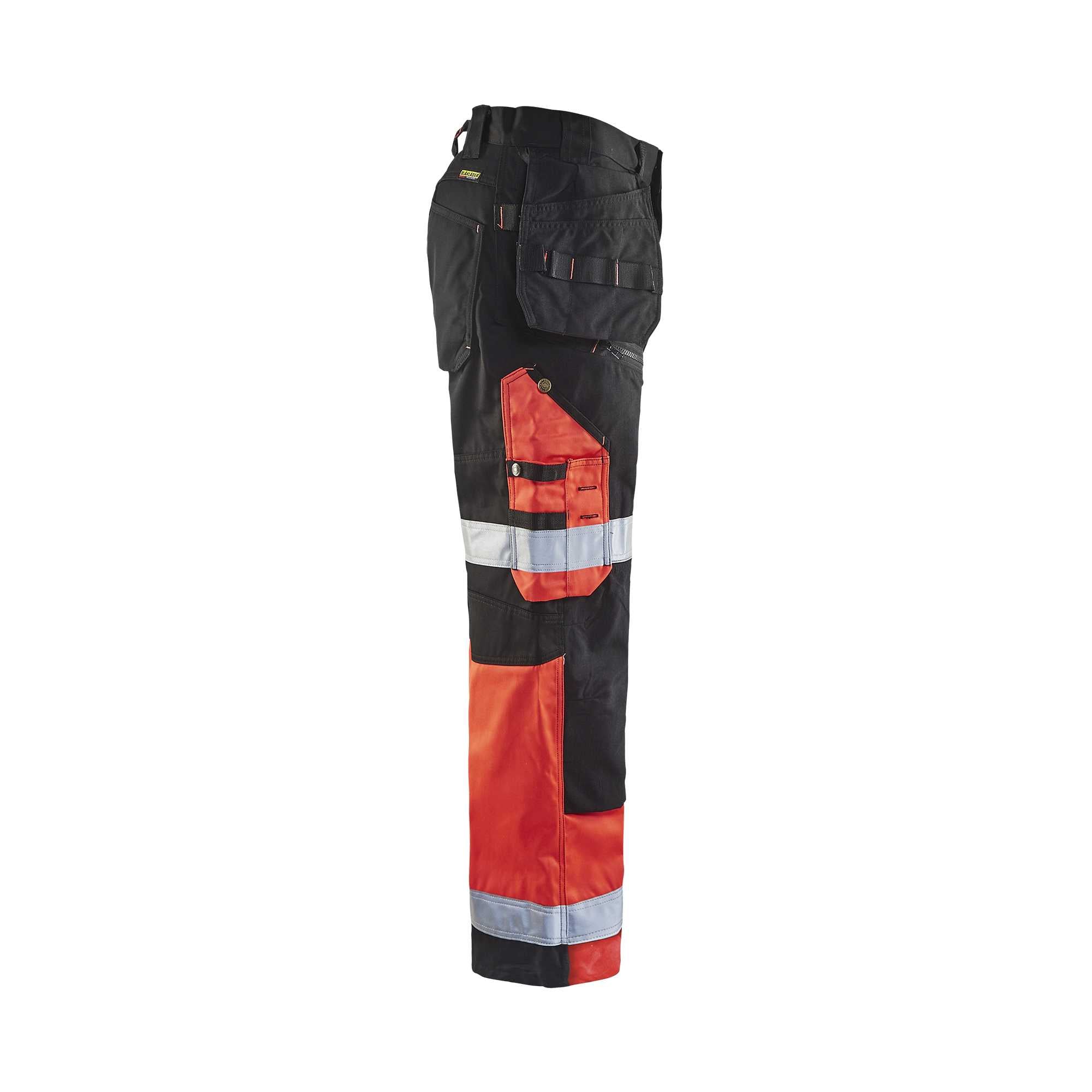 BLAKLADER 15081860 Hi Vis trousers X1500 Hi Vis Reflective Work Trousers Men - Twill Fabric