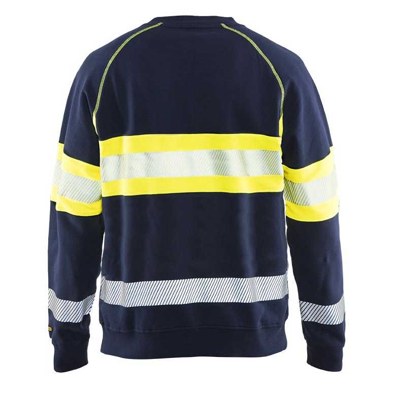 BLAKLADER 33591158 Hi Vis Sweater Hi Vis Reflective Work Sweatshirt MEN - 100% Cotton