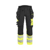 BLAKLADER 70251648 Women's Hi Vis trousers 4 way stretch Hi Vis Reflective Work Trousers Women - double weave