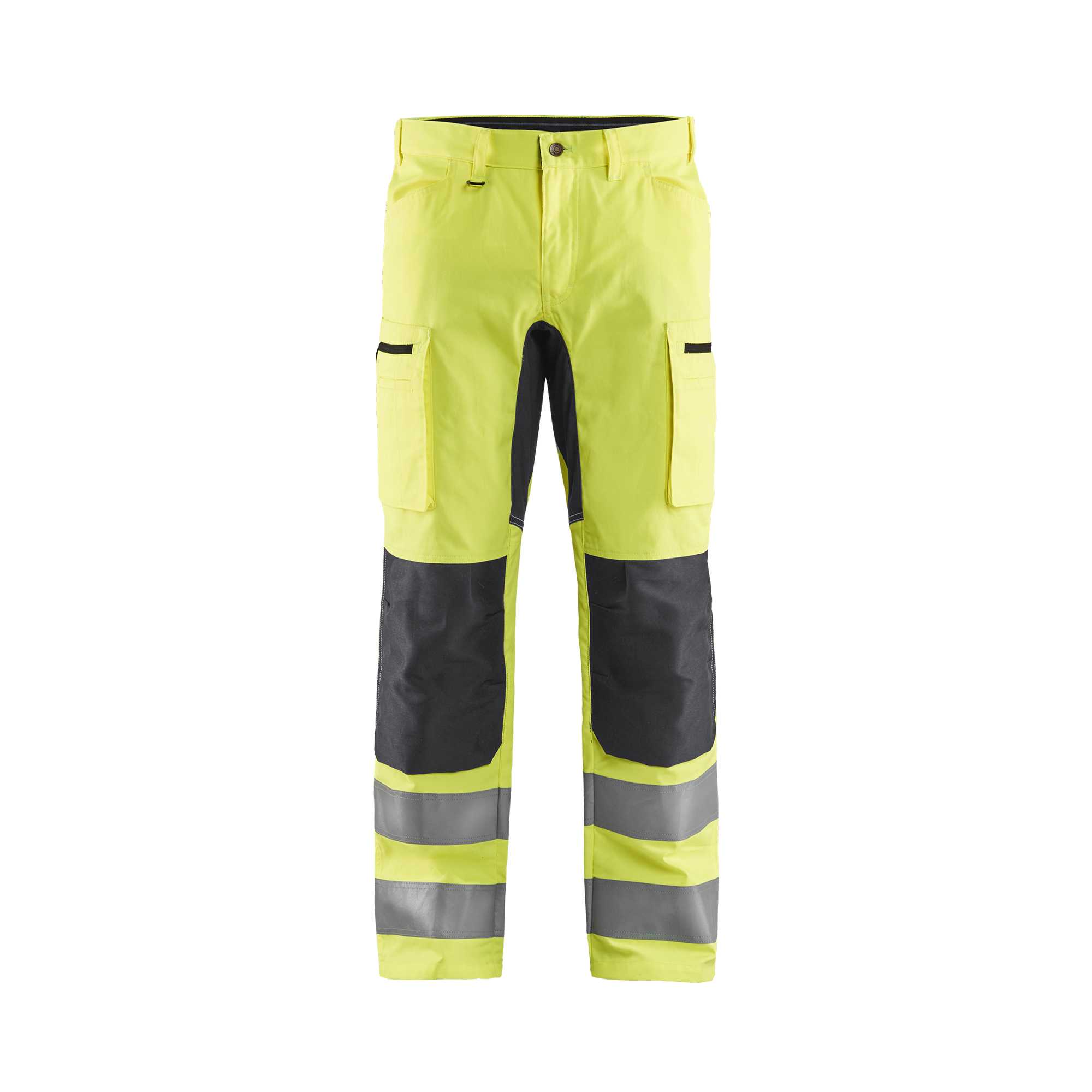 BLAKLADER 15851811 | Hi Vis trousers with stretch Hi Vis Reflective Work Trousers Men - Class 2 Certified