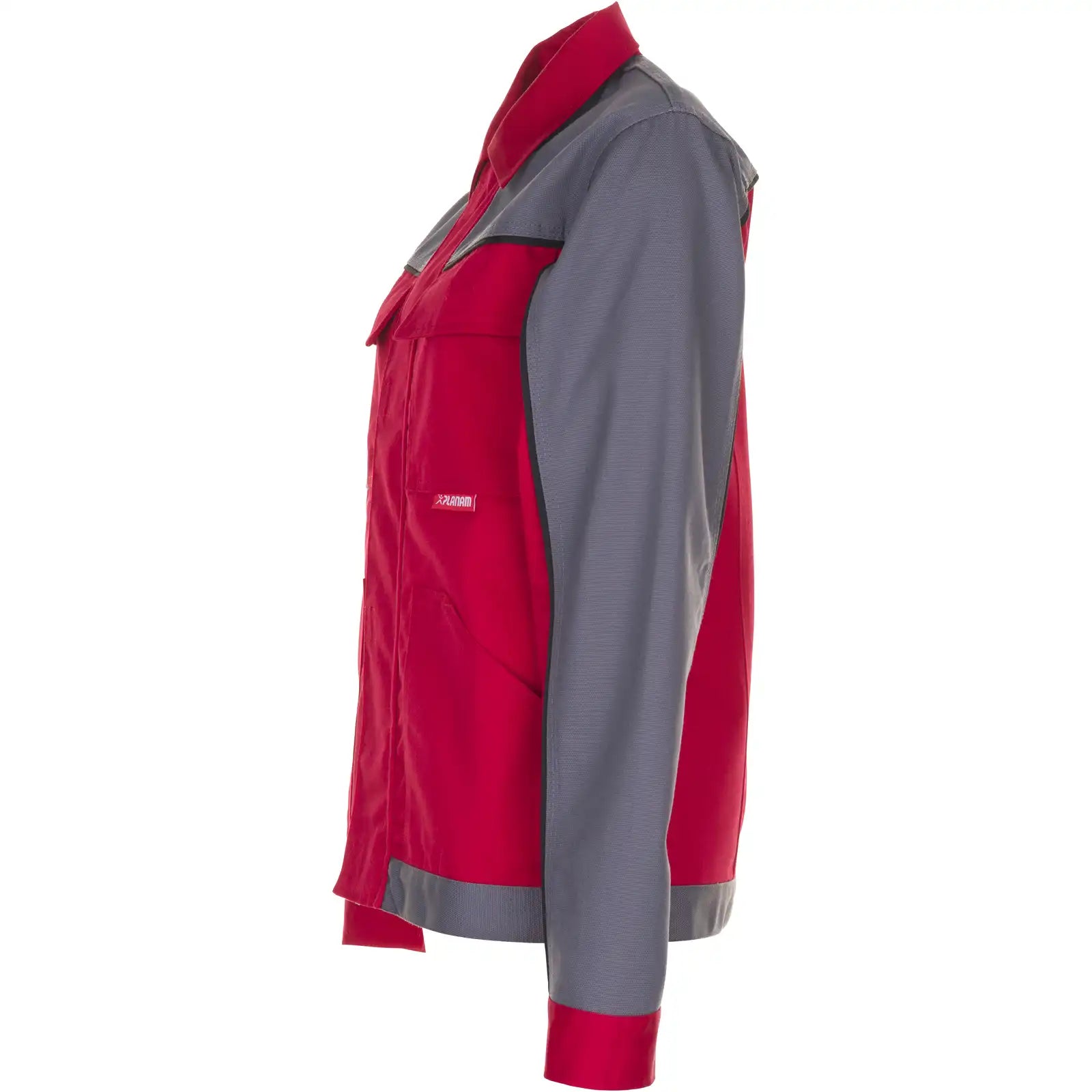 Planam Highline Damen Bundjacke rot/schiefer 34 rot/schiefer/schwarz - Produktbild ohne Model