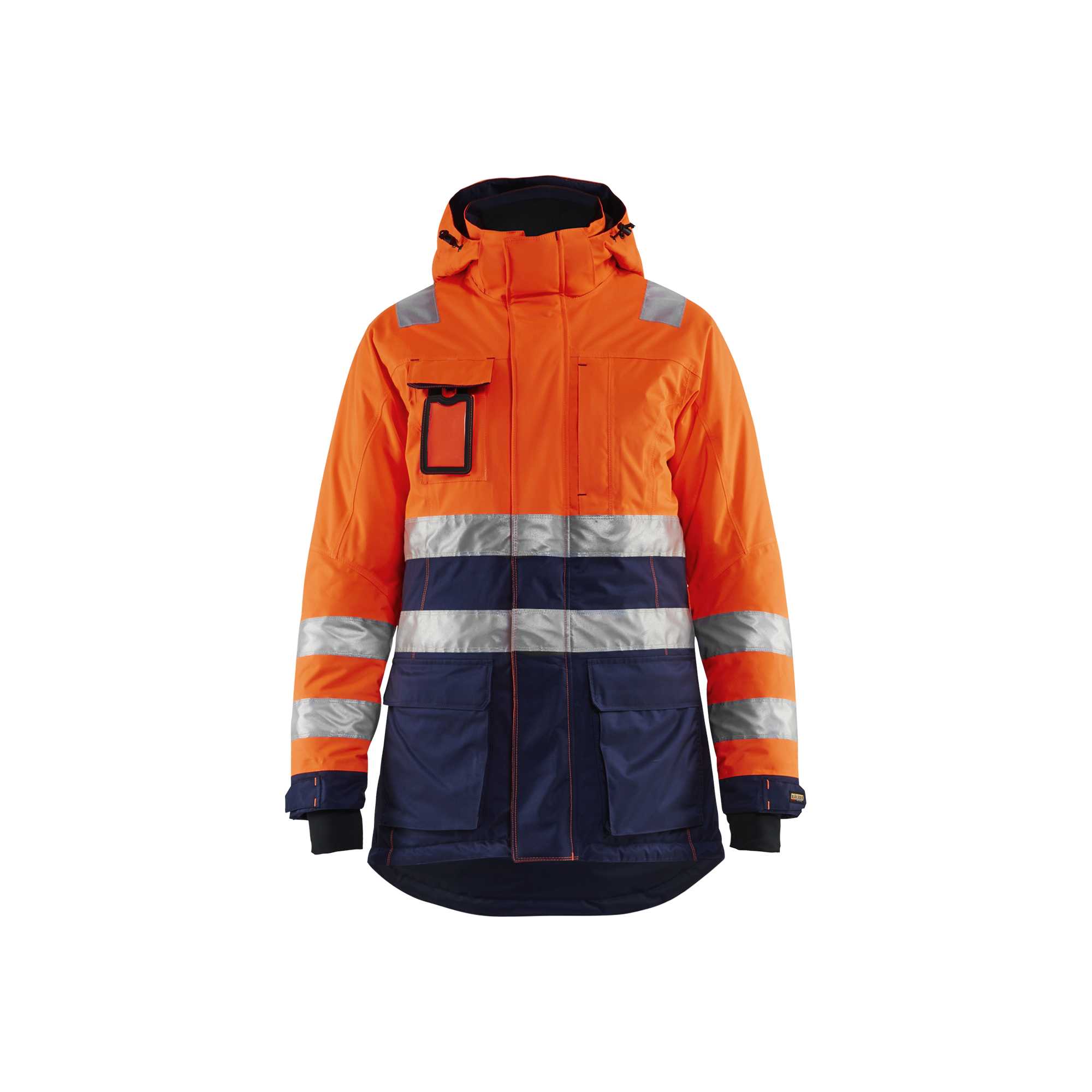 BLAKLADER 44721987 Women's Hi vis Winter Parka Hi Vis Reflective Parka Work Jacket WOMEN - Waterproof