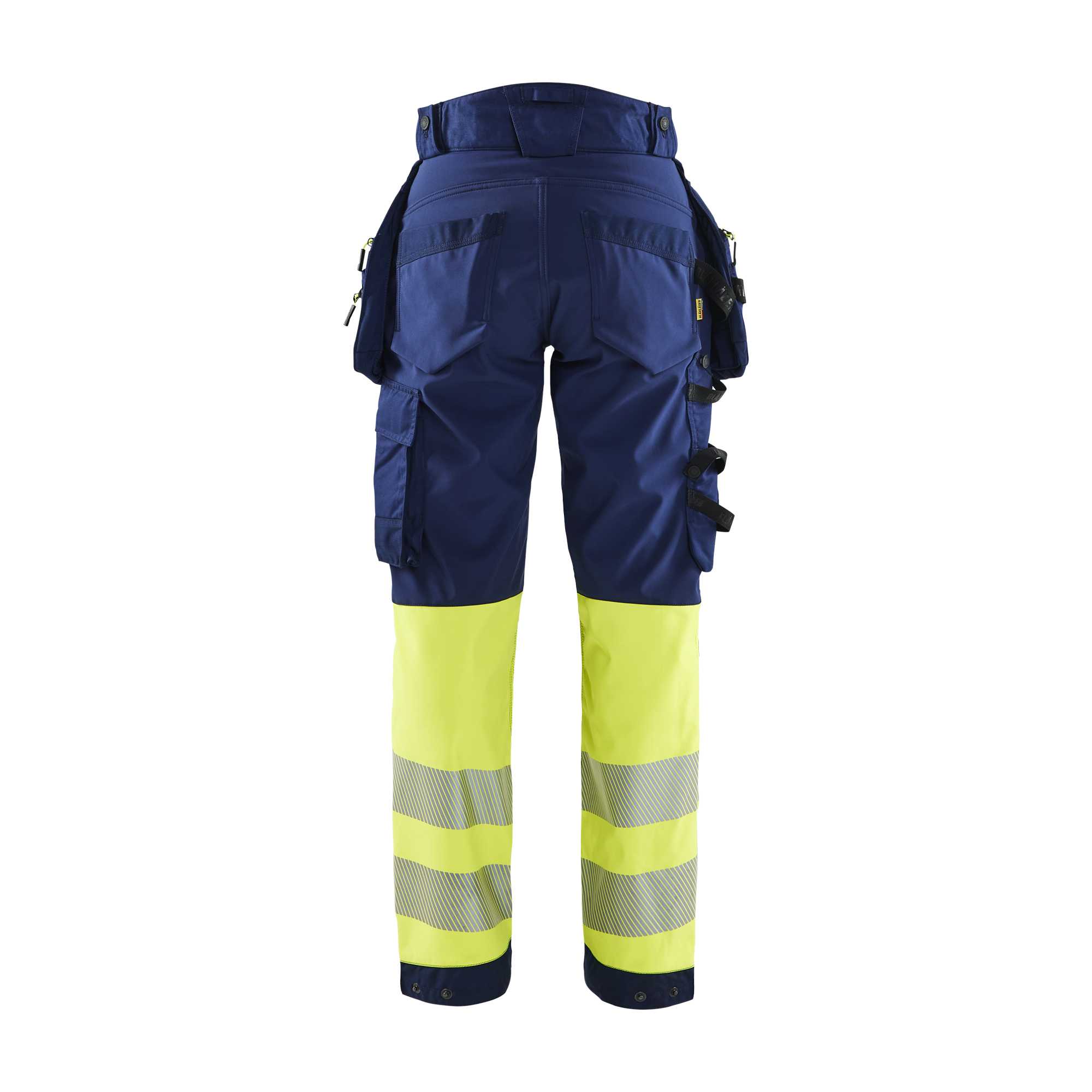 BLAKLADER 71142513 | Women's Hi Vis softshell trousers Hi Vis Reflective Work Trousers Women - Waterproof