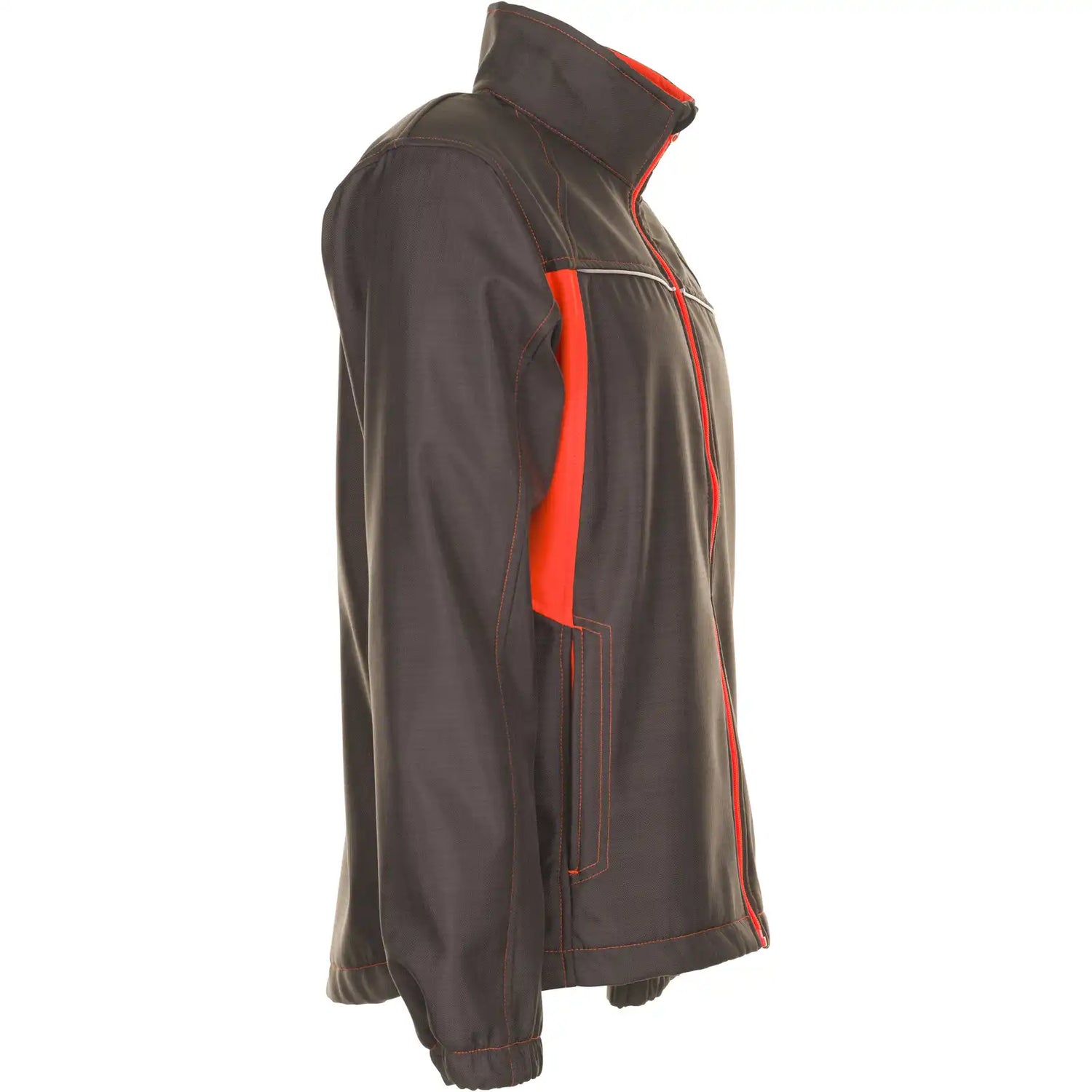 Planam Basalt Neon Softshelljacke oliv/orange XS oliv/orange - Produktbild ohne Model