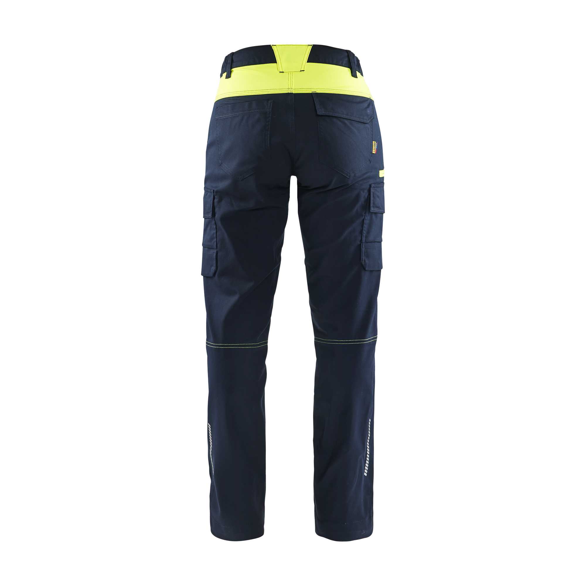 BLAKLADER 71441832 Women's industry trousers stretch Hi Vis Reflective Work Trousers Women - twill fabric