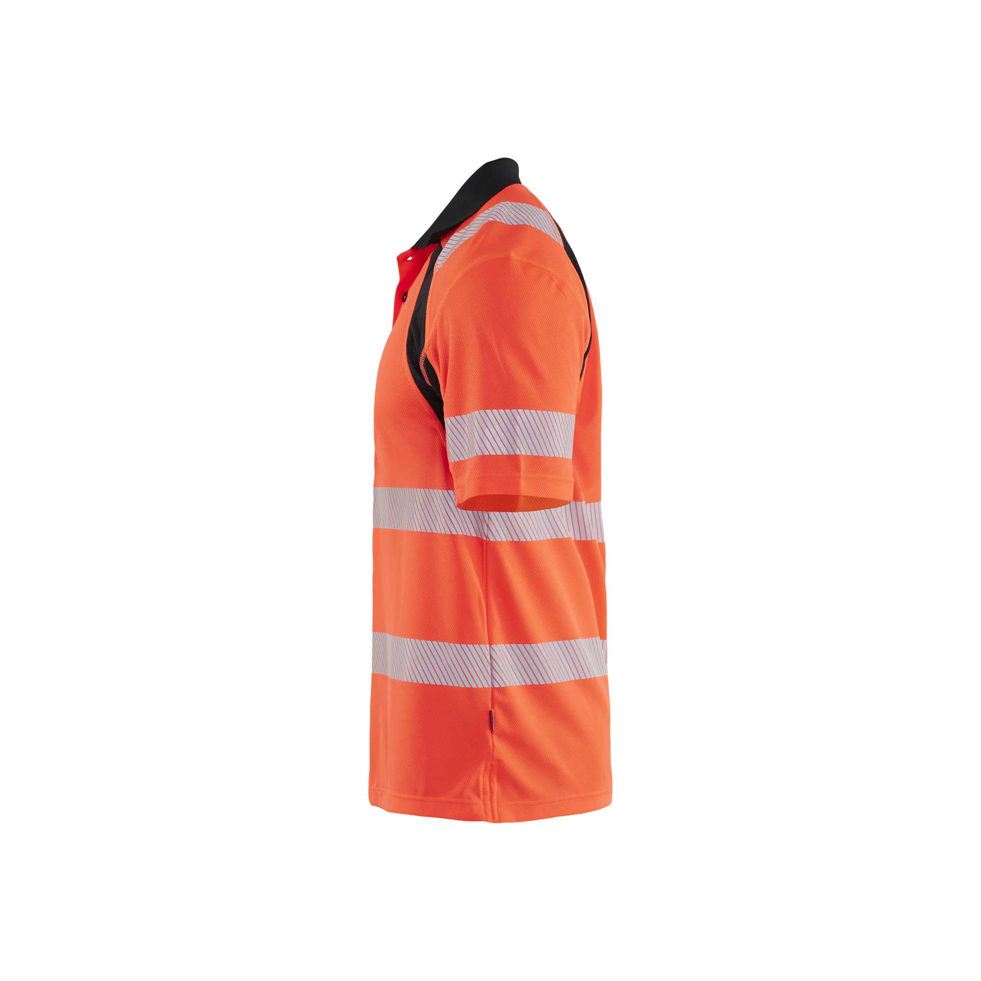 BLAKLADER 35951013 HI VIS UV PROTECTED POLO SHIRT Hi Vis Reflective Short Sleeve Work Polo MEN - 100% Polyester