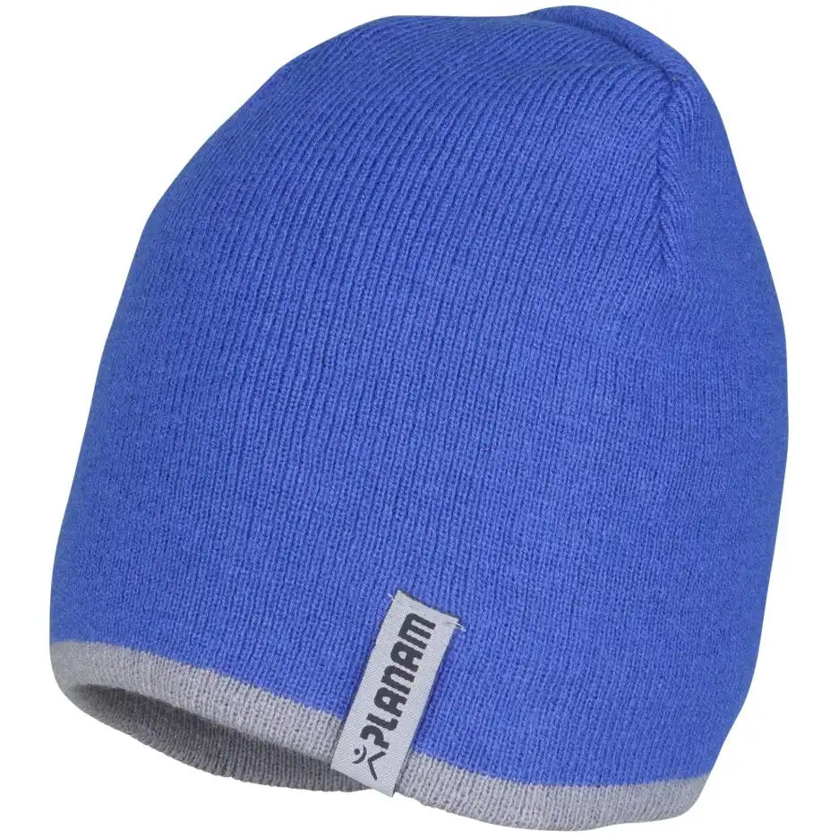 Planam Zubehör Strickmütze 2-farbig kornblumenblau/zink Universalgröße kornblumenblau/zink - Produktbild ohne Model