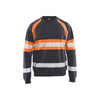 BLAKLADER 33591158 Hi Vis Sweater Hi Vis Reflective Work Sweatshirt MEN - 100% Cotton