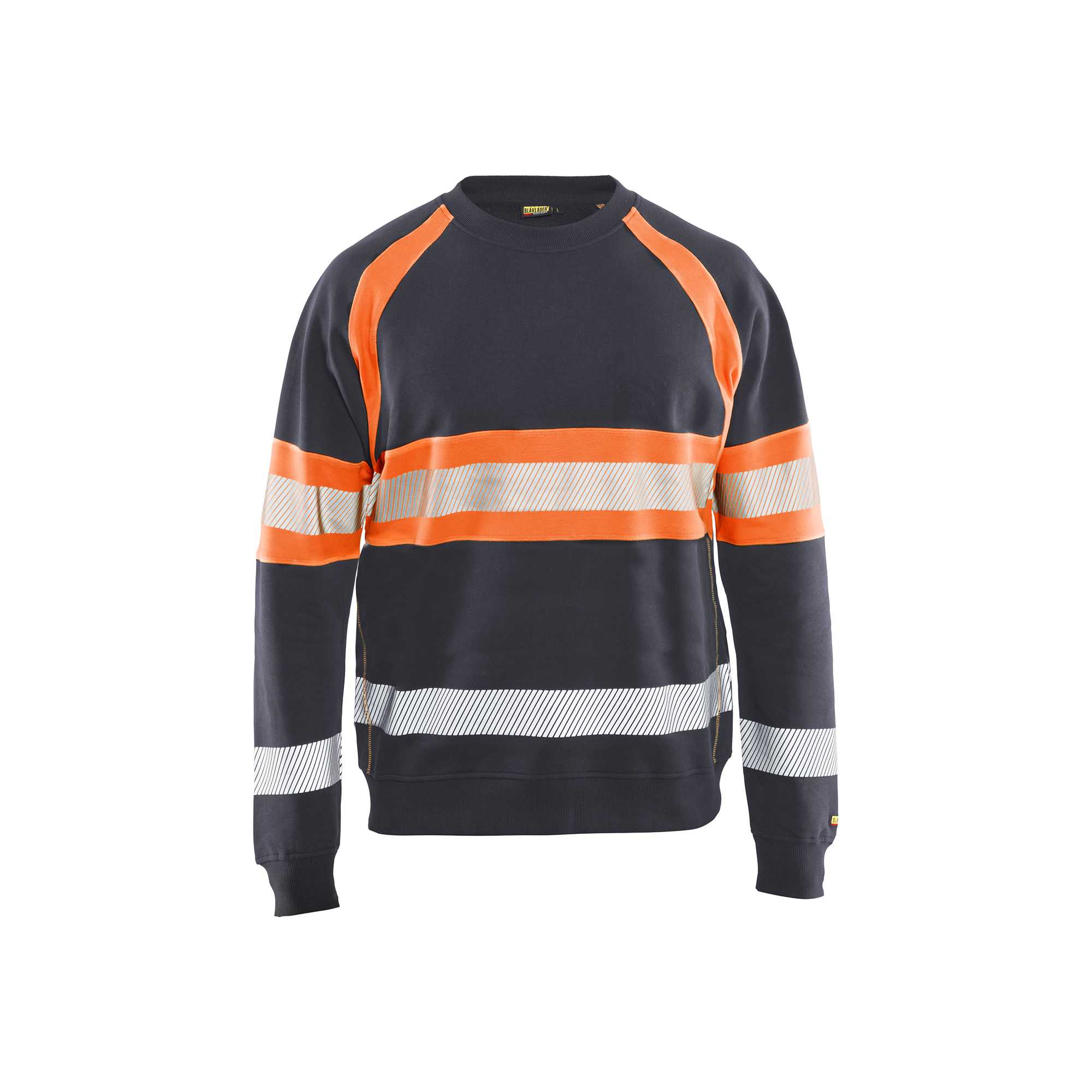 BLAKLADER 33591158 Hi Vis Sweater Hi Vis Reflective Work Sweatshirt MEN - 100% Cotton