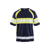BLAKLADER 33371051 HI VIS T SHIRT Hi Vis Reflective Short Sleeve Work T-Shirt MEN - 100% Polyester