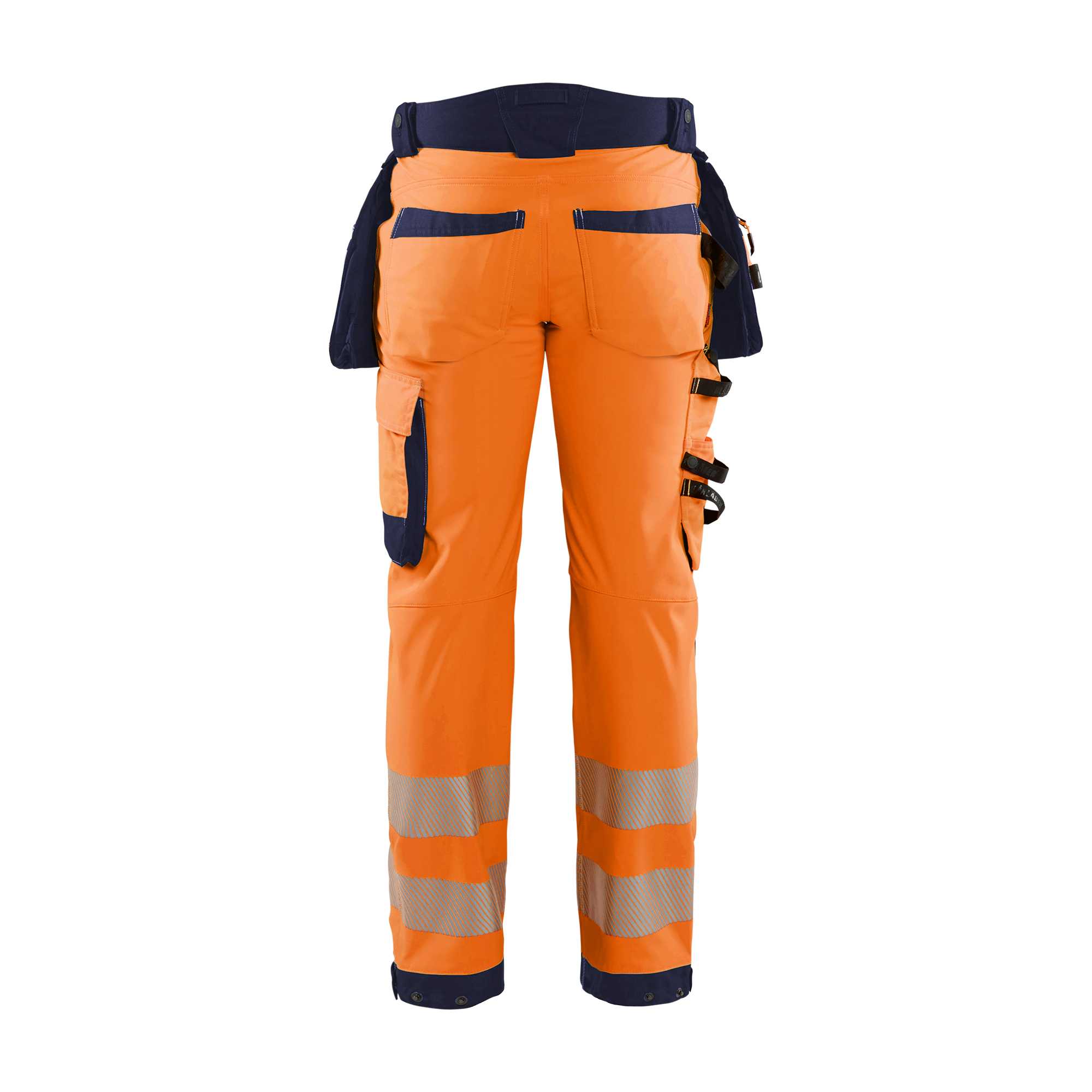 BLAKLADER 18202513 | Hi vis Softshell Trousers Hi Vis Reflective Work Trousers Men - Waterproof