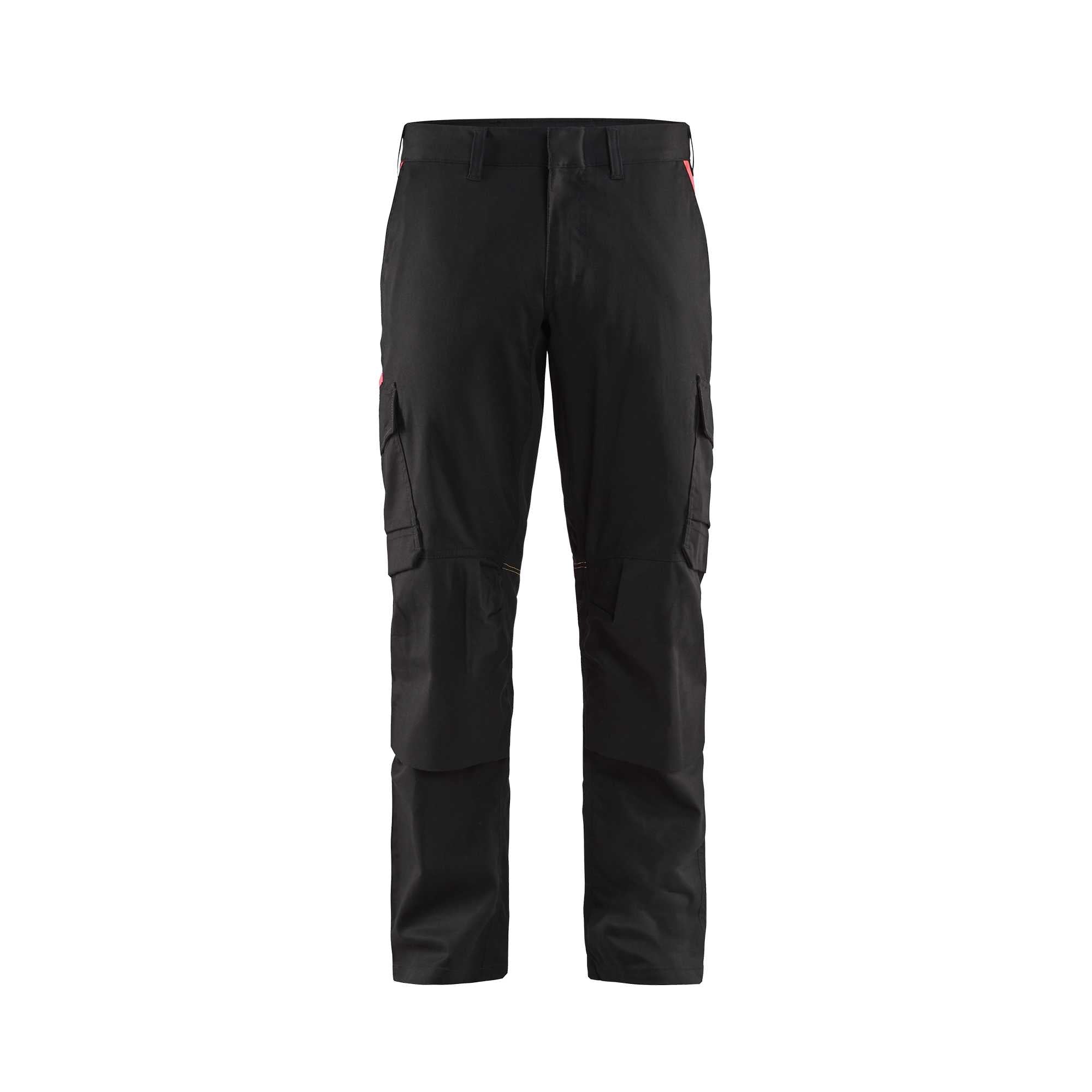 BLAKLADER 14481832 | Industry trousers stretch with knee pad pockets Hi Vis Reflective Work Trousers Men - stretch fabric