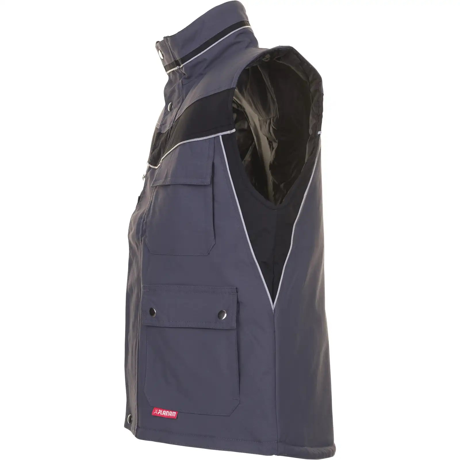 Planam Plaline Winterweste schiefer/schwarz XS schiefer/schwarz - Produktbild ohne Model