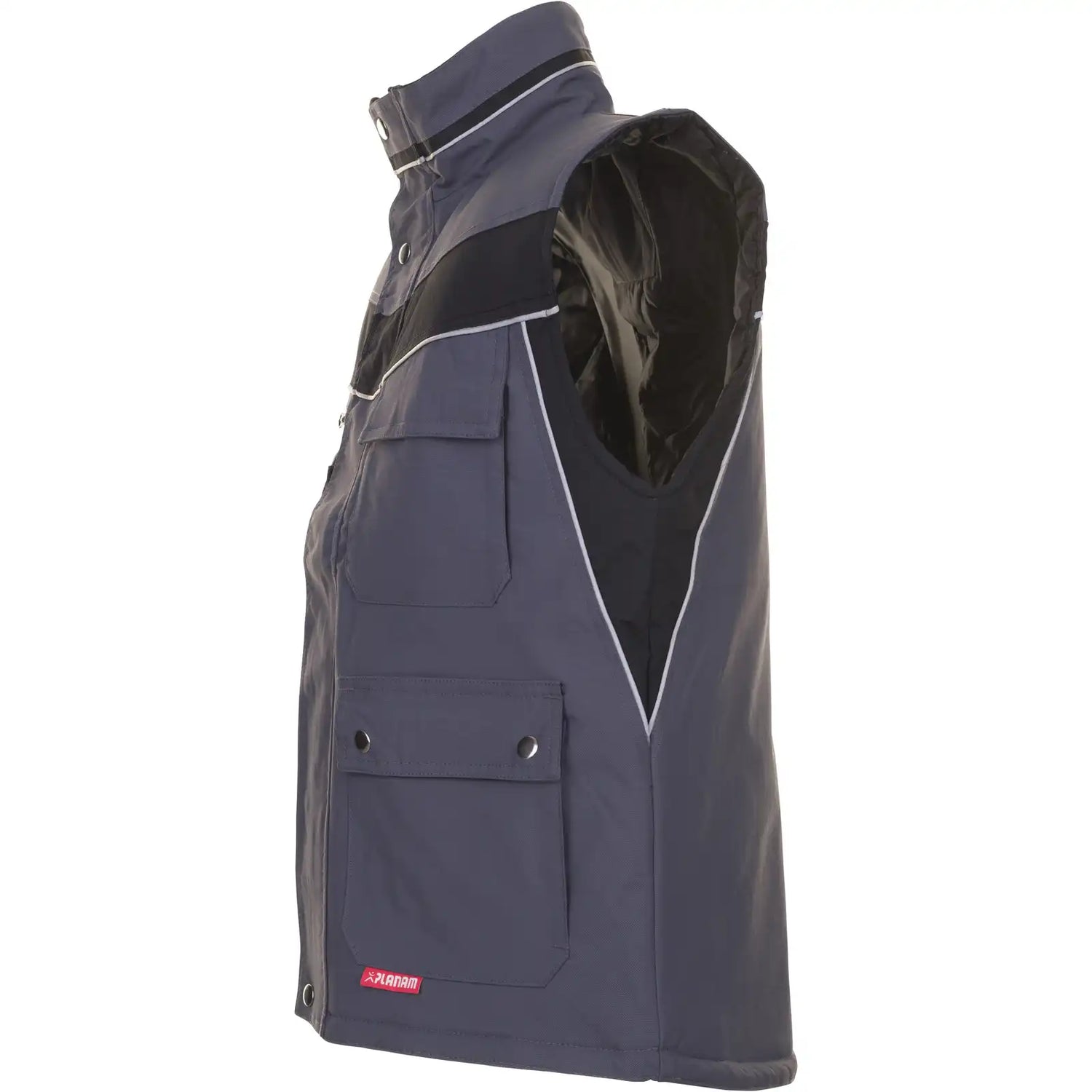 Planam Plaline Winterweste schiefer/schwarz XS schiefer/schwarz - Produktbild ohne Model