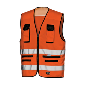 TRAFFIC WAISTCOAT - Class 2 - High-Vis - Double Reflective Band
