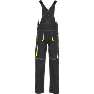 Planam Basalt Neon Latzhose anthrazit/gelb 102 anthrazit/gelb - Produktbild ohne Model
