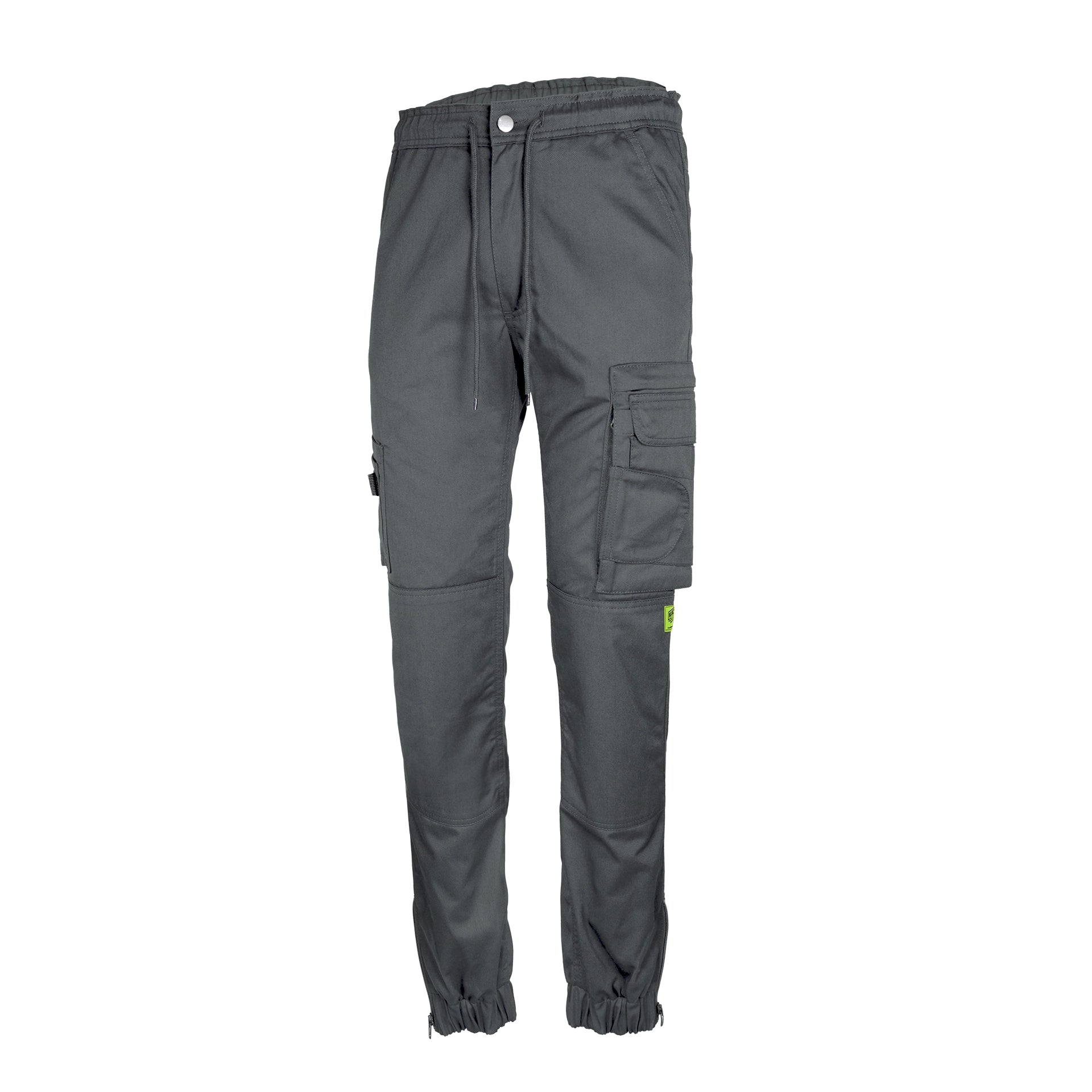 TMG Kult Worker Jogging pants light grey - KW-520055_JoggingPants_mittelgrau_halbvorne_1920x1920