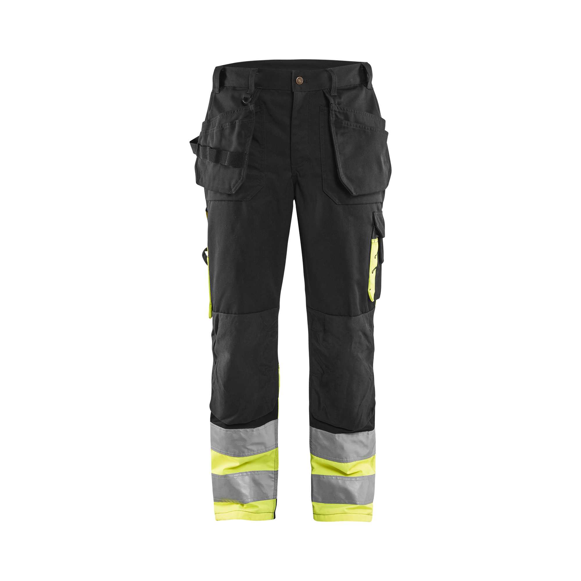BLAKLADER 15291860 | Hi Vis Trousers Hi Vis Reflective Work Trousers Men - twill fabric