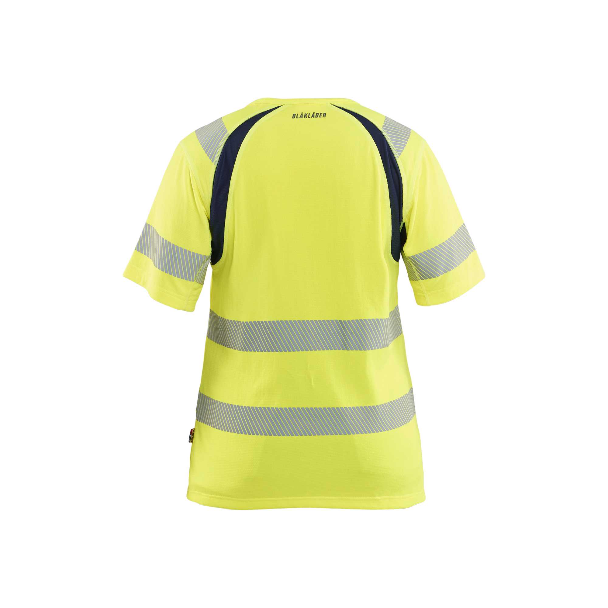 BLAKLADER 35032537 Women’s Hi Vis T shirt Hi Vis Reflective Short Sleeve Work T-Shirt WOMEN - Moisture Wicking
