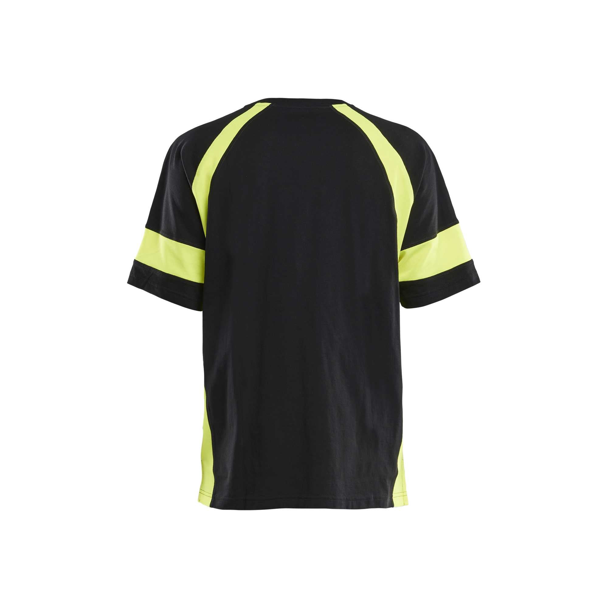 BLAKLADER 35231030 T SHIRT WITH HI VIS Hi Vis Reflective Short Sleeve Work T-Shirt MEN - 100% Cotton