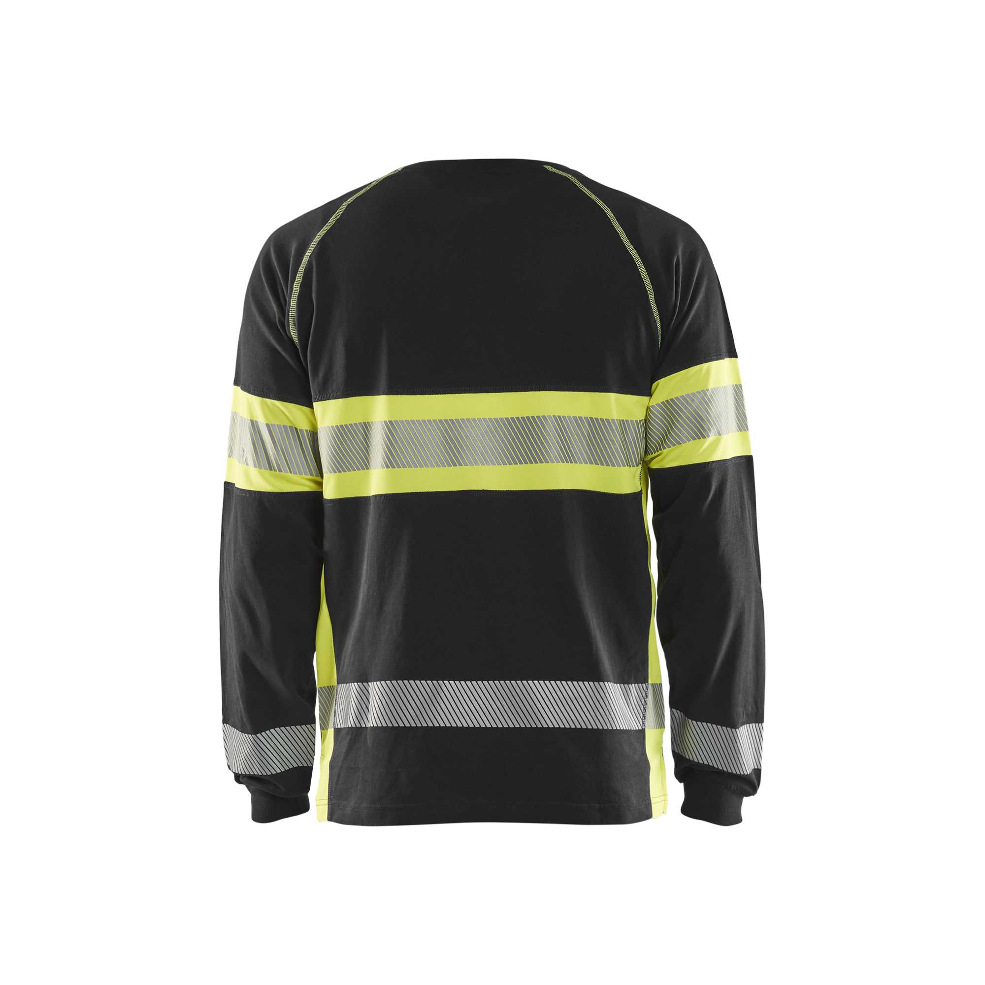 BLAKLADER 35101030 Hi Vis Long Sleeved T Shirt Hi Vis Reflective Long Sleeve Work T-Shirt MEN - 100% Cotton