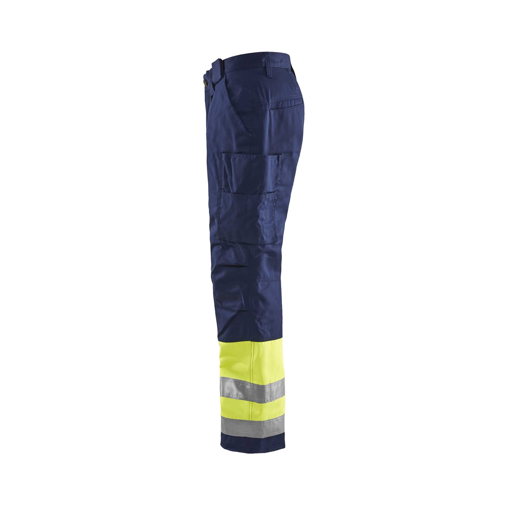 BLAKLADER 18621811 | Hi Vis Winter Trousers Hi Vis Reflective Work Trousers Men - Insulated Lining
