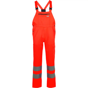 Planam Warnschutz Latzhose uni orange 102 uni orange - Vorschaubild