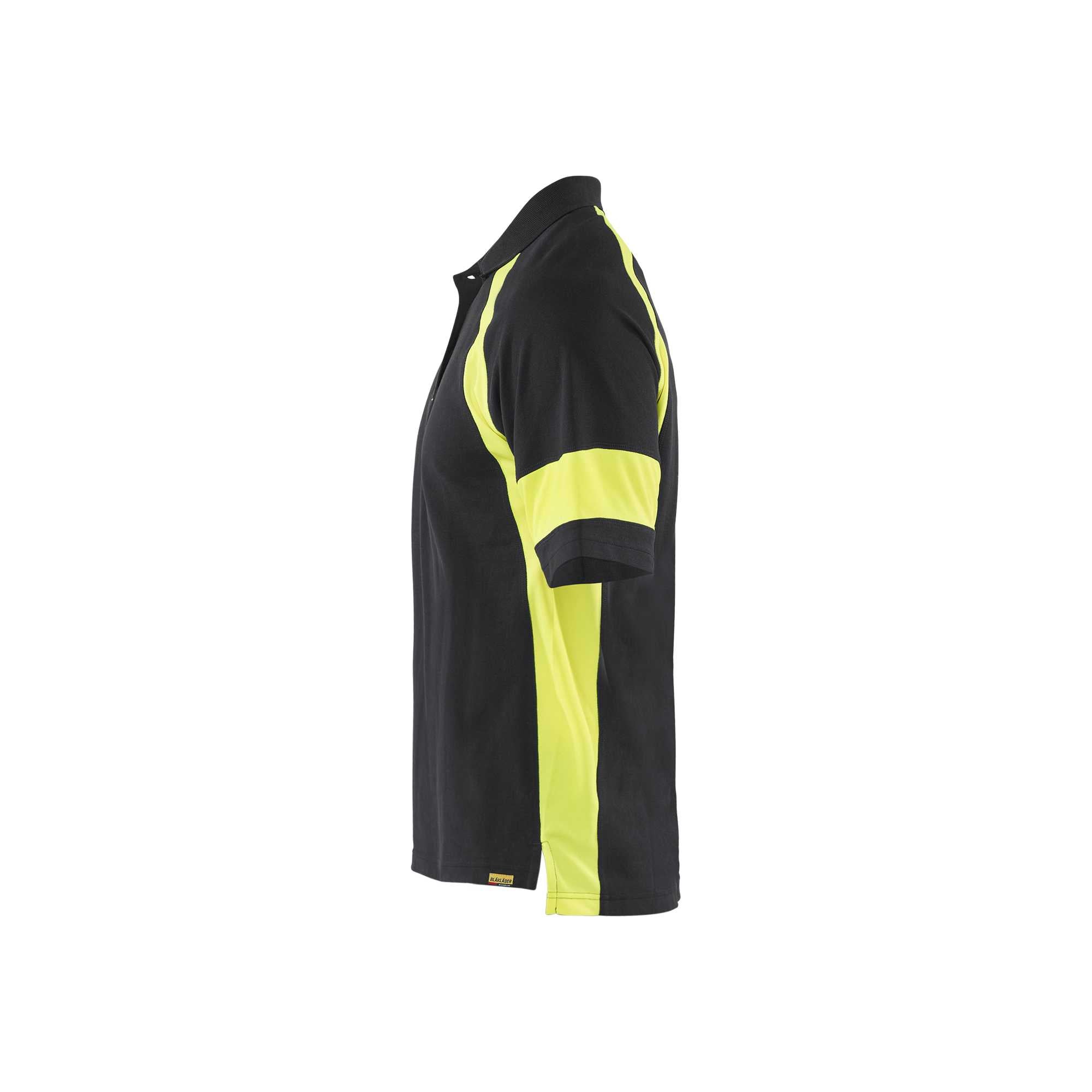 BLAKLADER 35281050 Polo Shirt with Hi vis Hi Vis Reflective Short Sleeve Work Polo MEN - 60% Cotton 40% Polyester