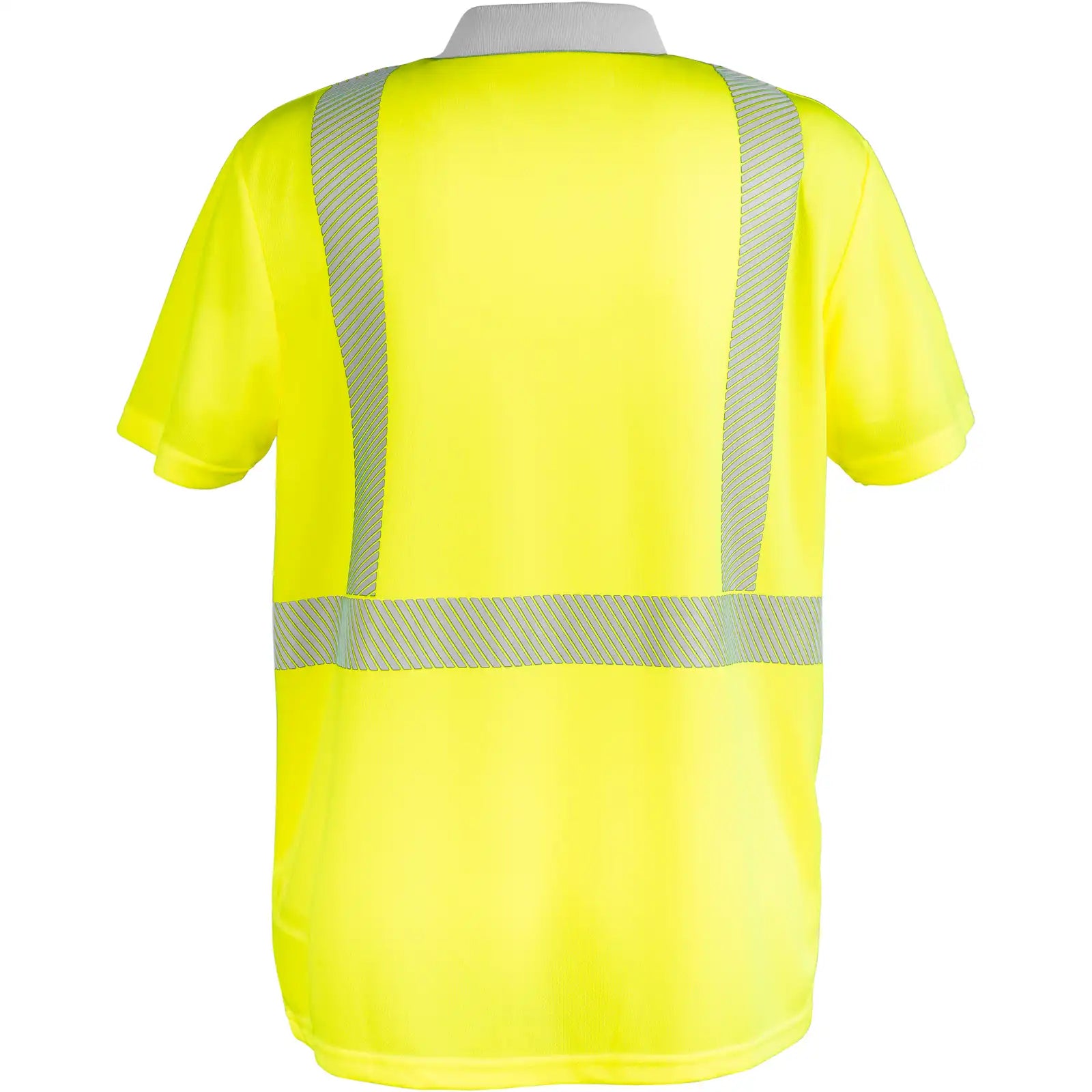 Planam Norit Warnschutz Poloshirt kurzarm gelb/zink XS gelb/zink - Produktbild ohne Model